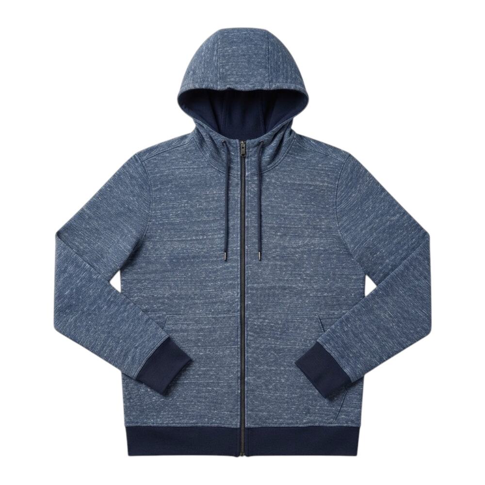 Vince Full Zip Casual Athletic Activewear Blue Hoodie | Size M